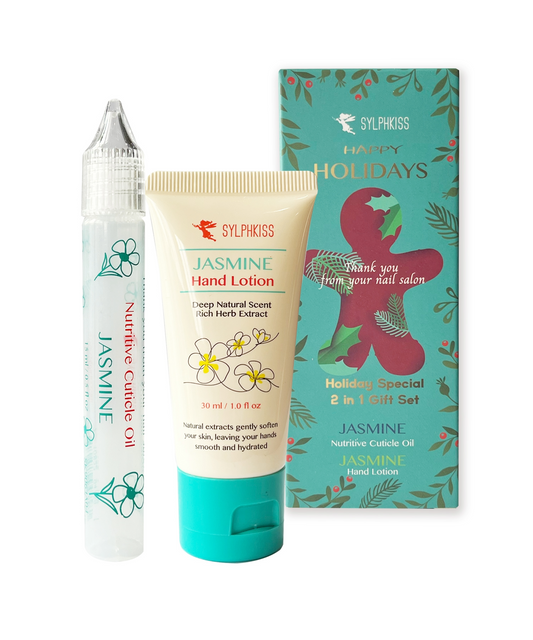 Holiday Special 2 in 1 Gift Set - Jasmine Cuticle Oil & Jasmine Hand Lotion